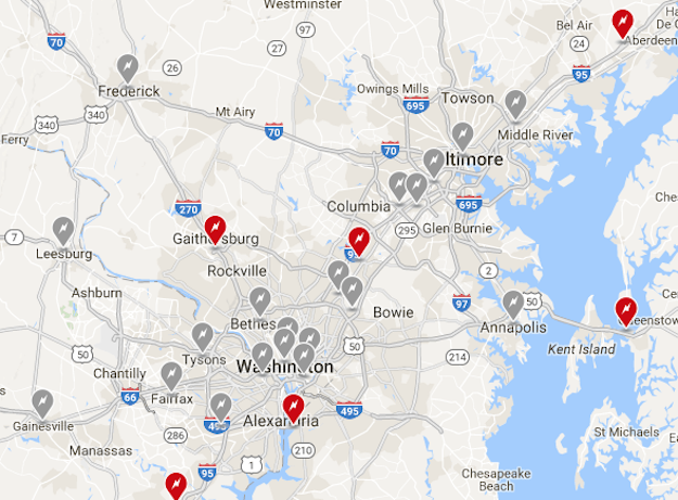 tesla superchargers planned for dc area update may 2018