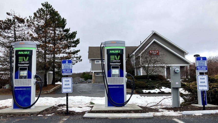 First electric vehicle charging station installed at Mount Pisgah