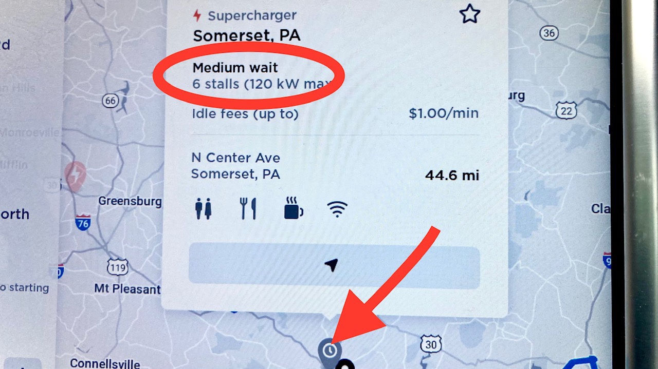 Tesla supercharger store navigation